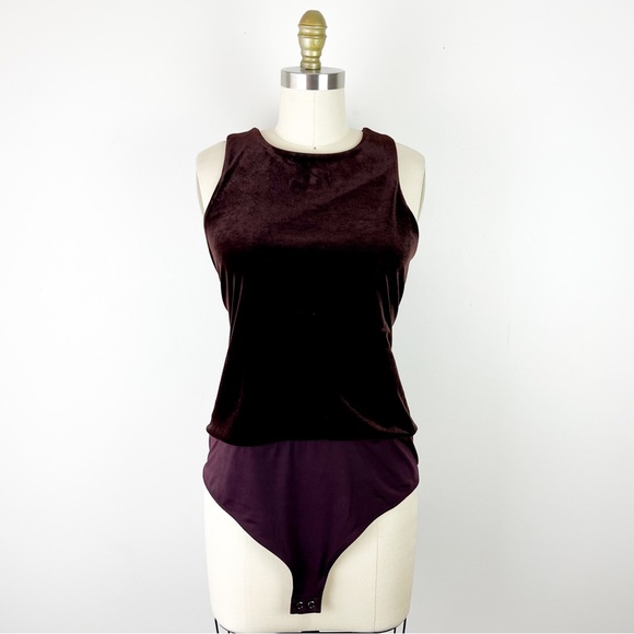 Express • Velvet Bodysuit • XL - Picture 1 of 8